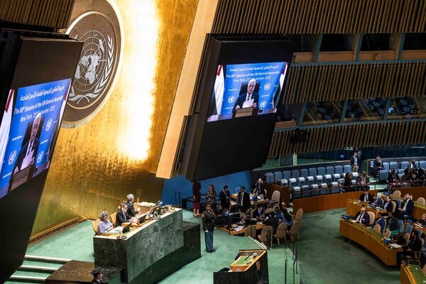 Palestina Es Nuestra, Dice Abbas en la Asamblea de la ONU