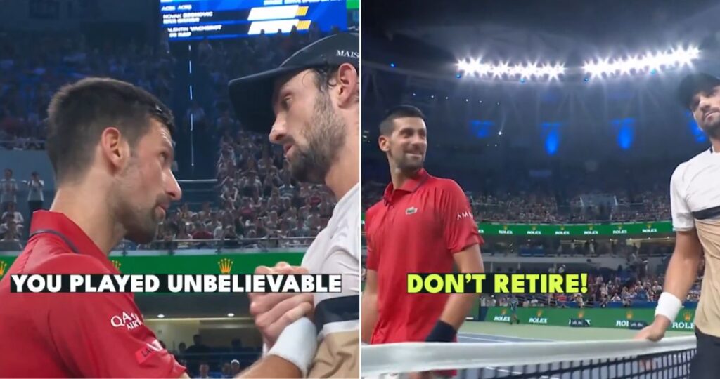 Novak Djokovic pierde en semifinales del Masters de Shanghái ante Valentin Vacherot en un partido lleno de dramatismo y lesiones